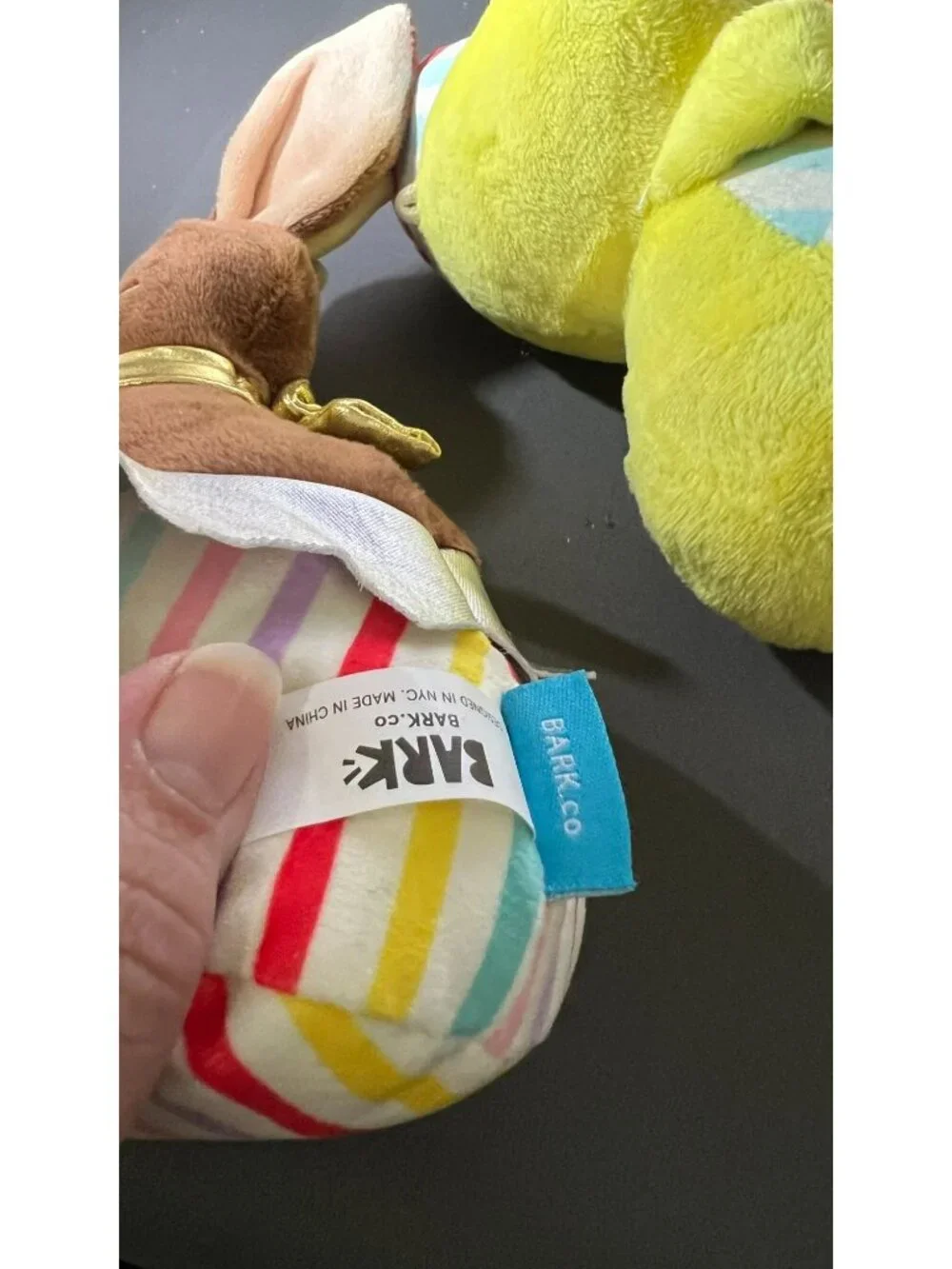 Bark each toy
